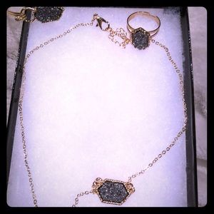 Necklace Earrings and ring